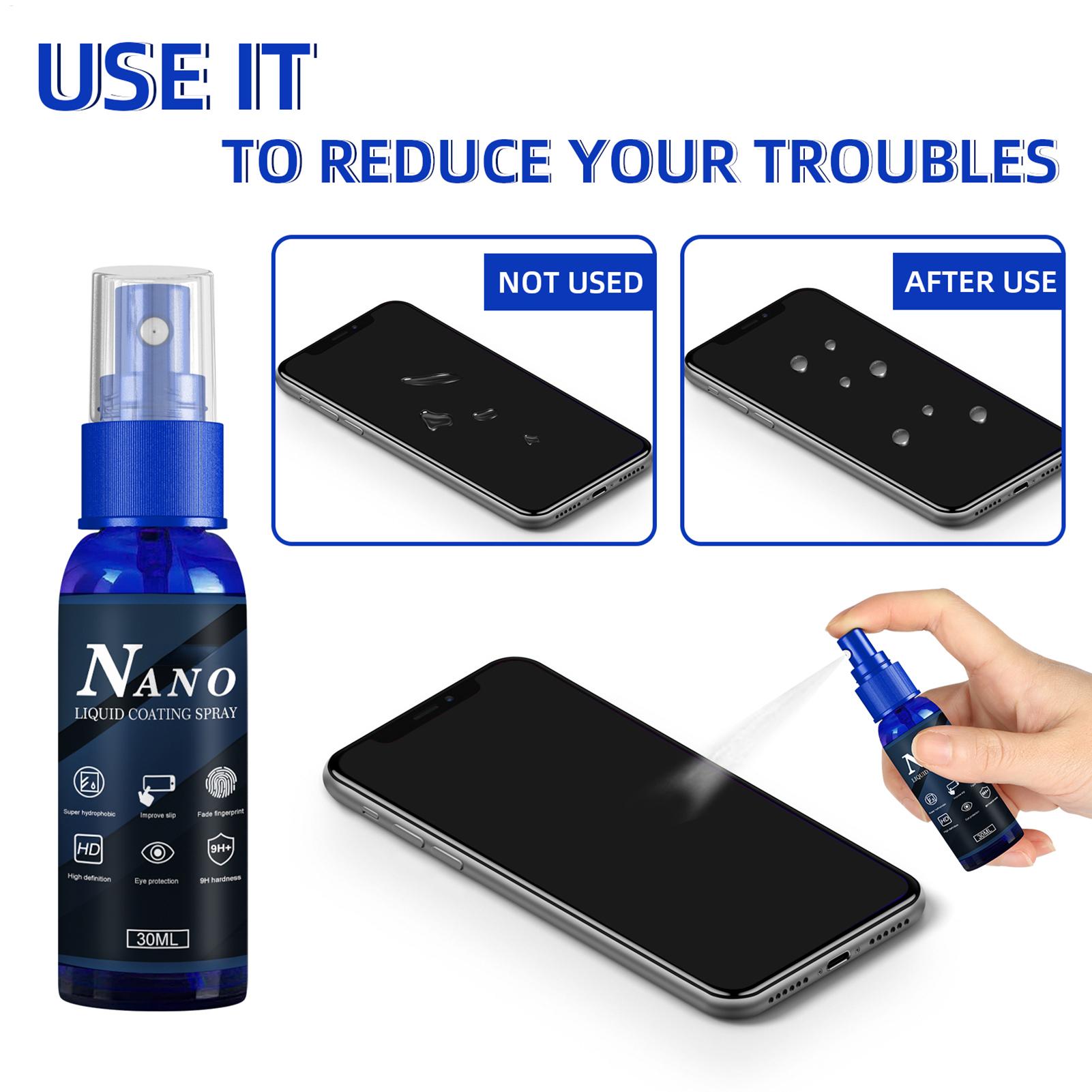 Oleophobic Coating Spray - Spray Protettivo Anti-Graffio 30ml, Rivestimento Idrofobico