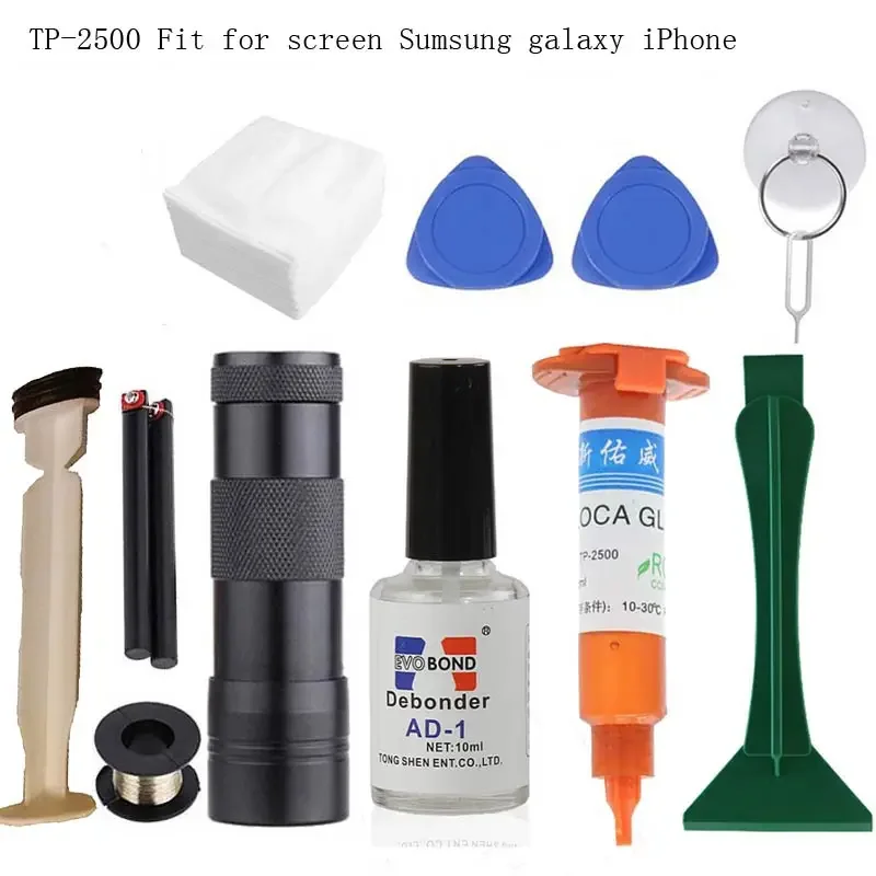 Liquid Uv Glue Kit - Colla uv adesiva trasparente ottica liquida