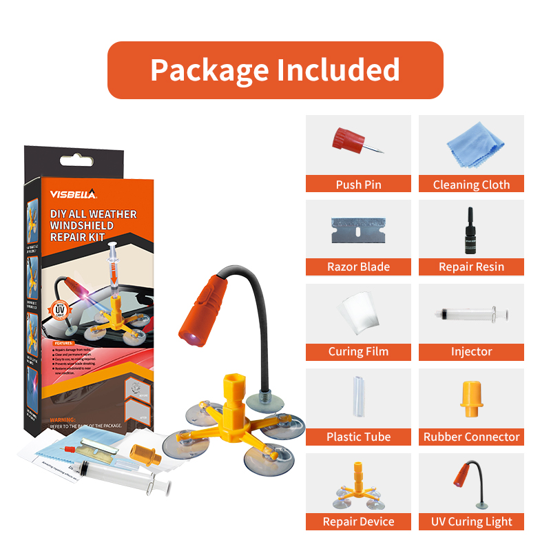 Liquid Uv Glue Kit - Kit di riparazione del parabrezza dell'auto