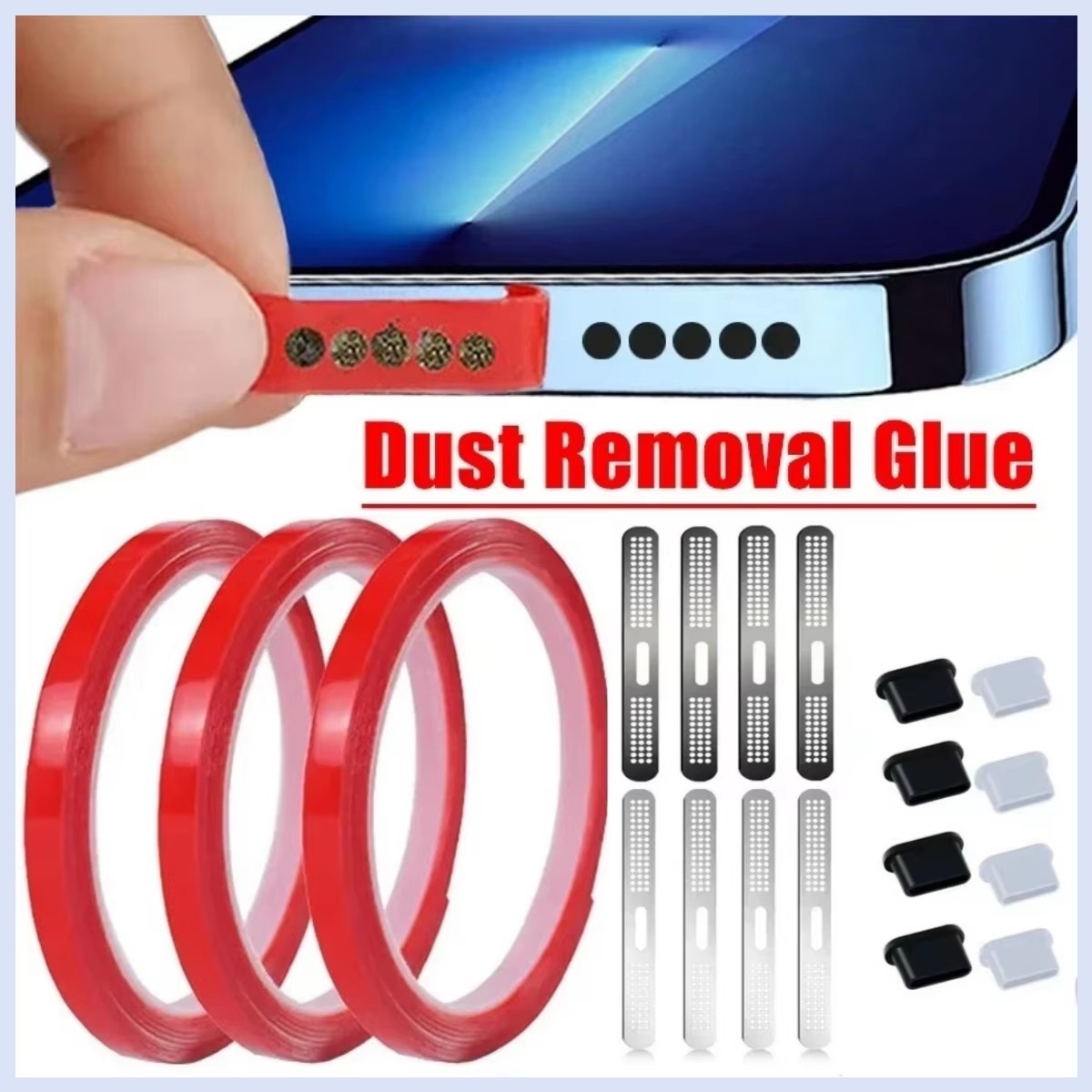 Dust Removal Sticker - Kit di Pulizia Universale per Altoparlanti