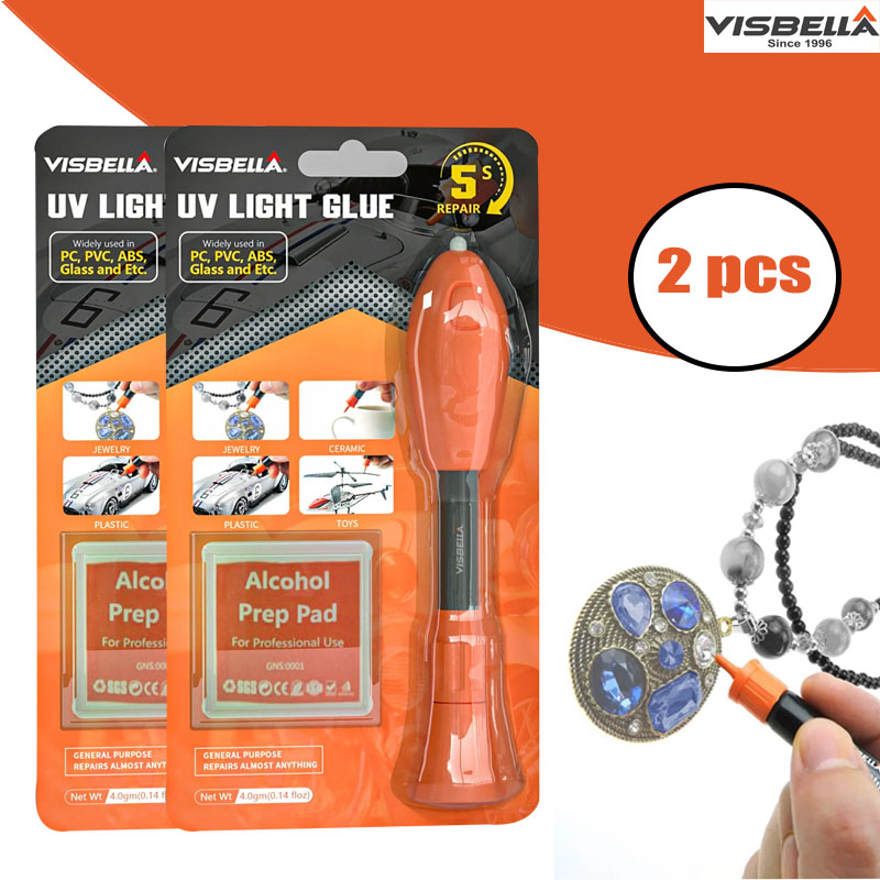 Liquid Uv Glue Kit - Visbella 2 PCS penna per colla
