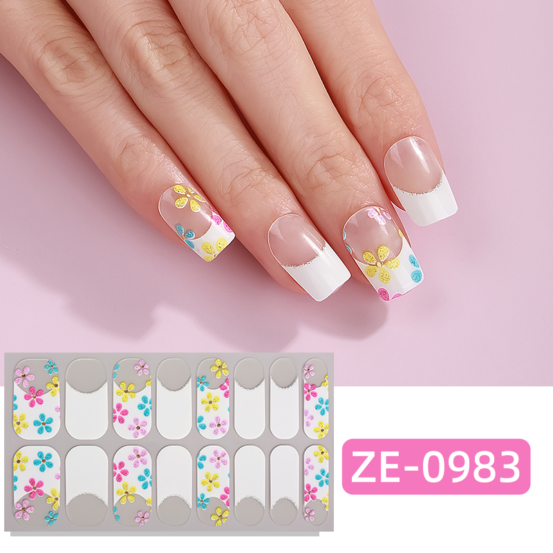 Full Cover Adhesive - 16 Tips Adesive per Unghie Effetto