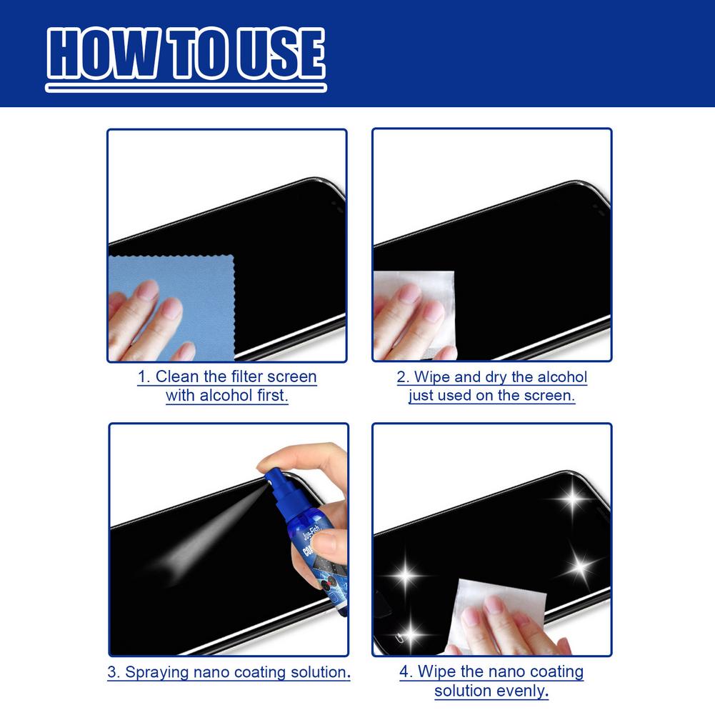 Protezione per lo schermo liqu - Oleophobic Coating Spray recensione e prezzo